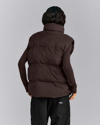 Oversized Puffer Vest | 70% Cocoa
