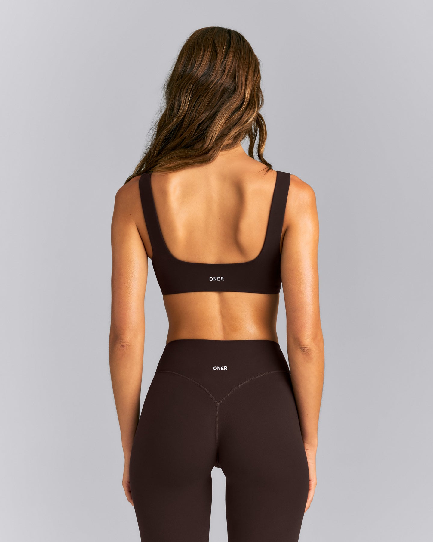 SoftMotion™ Soft Square Neck Sports Bra | 70% Cocoa