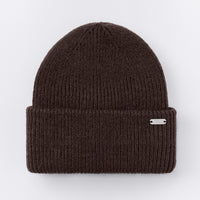 Wool Rib Knit Beanie | 70% Cocoa