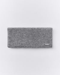 Wool Rib Knit Headband | Gray Marl