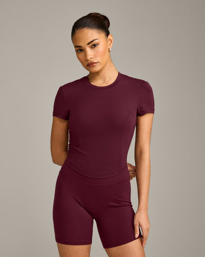 Mellow™ Motion Crew Neck Mid Top | Cherry Lacquer Purple