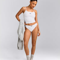 Seamless Thong | White