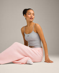 Seamless Strappy Vest | Grey Marl