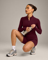 SoftMotion™ Mid Jacket with Grey Logo | Cherry Lacquer Purple