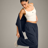 Mellow™ Rib Racer Back Mid Vest with Built in Bra Shelf | Off White