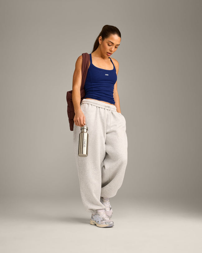 Mellow™ Rib Racer Back Vest with Built in Bra Shelf | Varsity Blue