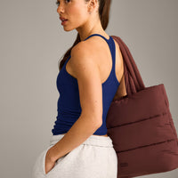 Mellow™ Rib Racer Back Vest with Built in Bra Shelf | Varsity Blue