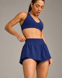 UnifiedMove Double Layer Shorts 5" with Reflective Logo | Varsity Blue