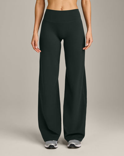 SoftMotion™ Straight Leg Bottoms with Grey Logo | Emerald Noir