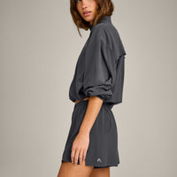 AirMove™ Lined Shorts 4" with Pocket and Reflective Logo | Coal