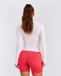 Oner Seamless Fitted Long Sleeve Top | White