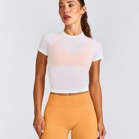 Oner Seamless Fitted Top | White