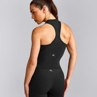 Oner Seamless Fitted Vest | Soft Black