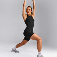 Oner Seamless Fitted Vest | Soft Black