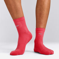 Performance Mid Crew Socks 1 Pack | Charged Pink