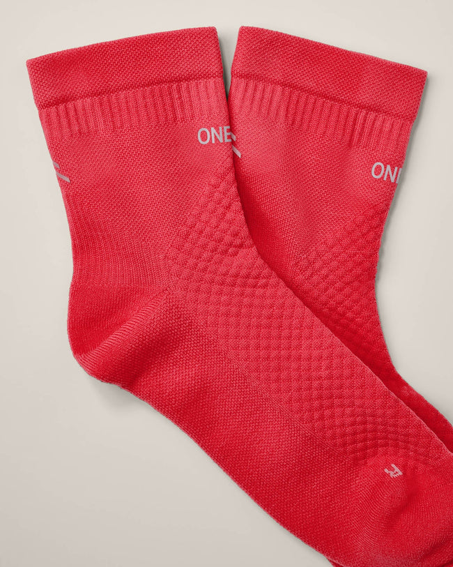 Performance Mid Crew Socks 1 Pack | Charged Pink