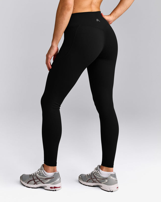 UnifiedMove™ Pocket Leggings with Bonding with Reflective Logo | Black