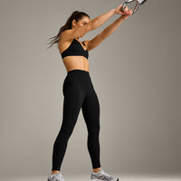 UnifiedMove™ Pocket Leggings with Bonding with Reflective Logo | Black