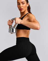 UnifiedMove™ Pocket Leggings with Bonding with Reflective Logo | Black