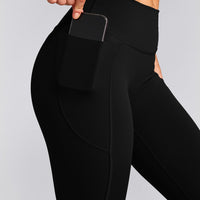 UnifiedMove™ Pocket Leggings with Bonding with Reflective Logo | Black