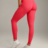 UnifiedMove™ Pocket Leggings with Bonding with Reflective Logo | Charged Pink