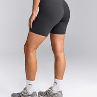 UnifiedMove™ V Front Mid Rise Shorts 6" with Reflective Logo | Coal