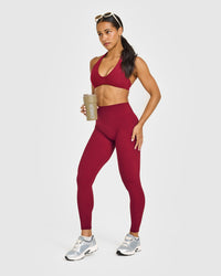 SoftMotion™ High Waisted Leggings | Ruby Red