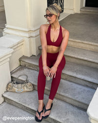 SoftMotion™ High Waisted Leggings | Ruby Red