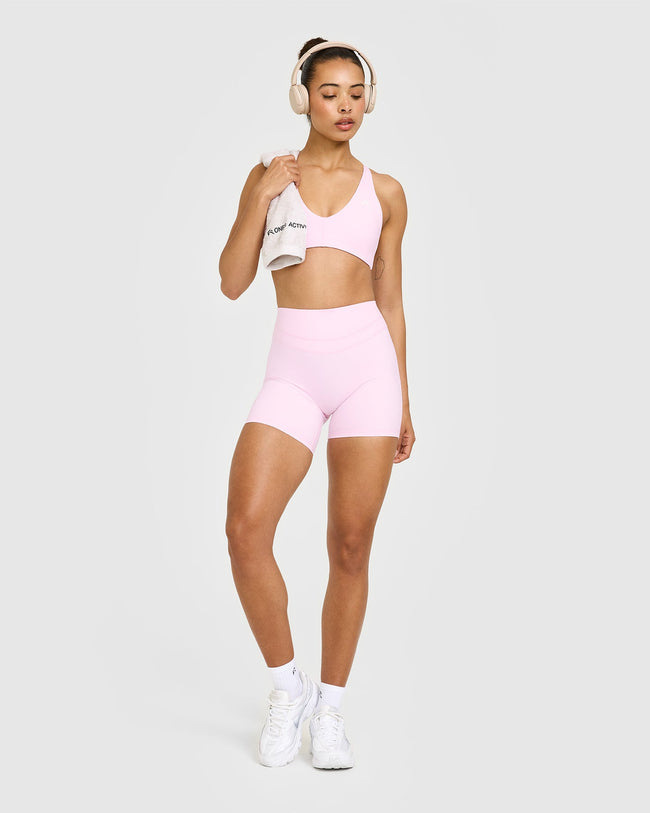 UnifiedMove™ High Waisted Shorts 6" | Chalk Pink