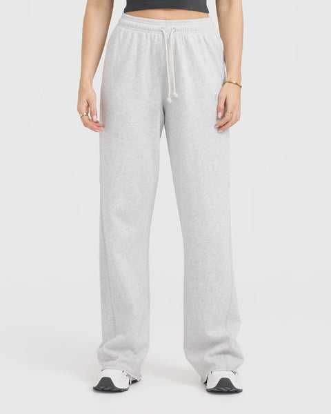 Wide leg grey joggers clearance