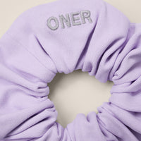 SoftMotion™ Scrunchie with Grey Logo | Lavender Purple