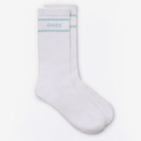 Varsity Stripe Long Crew Socks 1 Pack | Cloud Blue