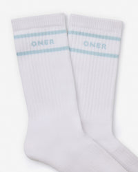 Varsity Stripe Long Crew Socks 1 Pack | Cloud Blue