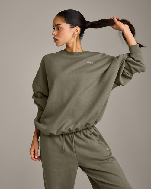 Foundations All Season Crew Neck Sweatshirt | Alpine Green