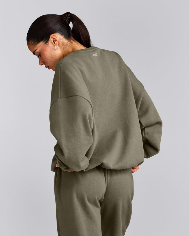 Foundations All Season Crew Neck Sweatshirt | Alpine Green