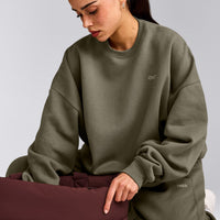 Foundations All Season Crew Neck Sweatshirt | Alpine Green
