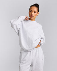 Foundations All Season Crew Neck Sweatshirt | Grey Marl