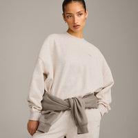 Foundations All Season Crew Neck Sweatshirt | Oat Marl
