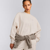 Foundations All Season Crew Neck Sweatshirt | Oat Marl