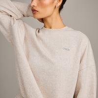 Foundations All Season Crew Neck Sweatshirt | Oat Marl