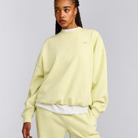 Foundations All Season Crew Neck Sweatshirt | Pastel Yellow