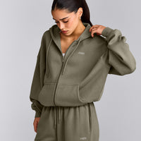 Foundations All Season Zip Through Hoodie | Alpine Green