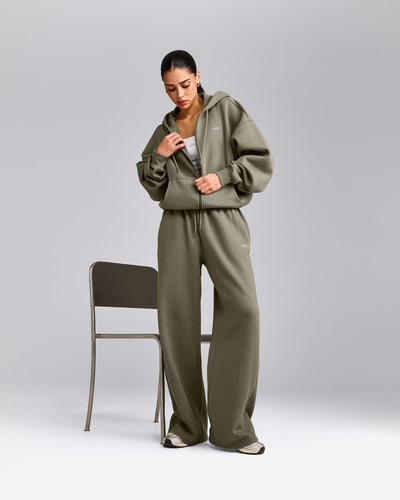 Foundations All Season Zip Through Hoodie | Alpine Green
