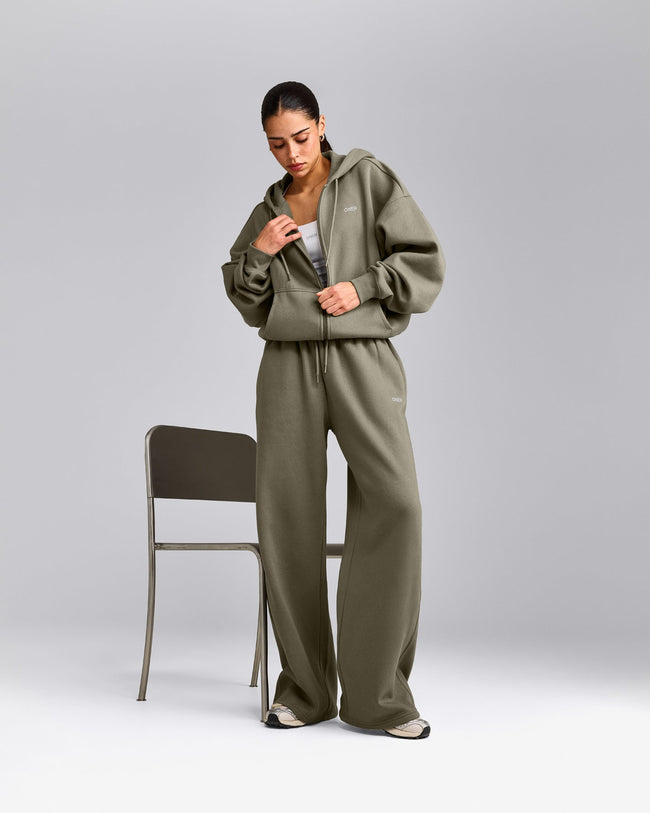 Foundations All Season Zip Through Hoodie | Alpine Green