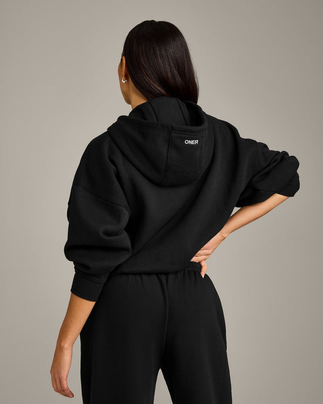 Foundations All Season Zip Through Hoodie | Black