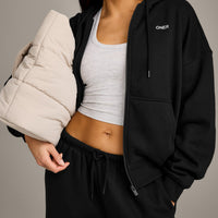 Foundations All Season Zip Through Hoodie | Black