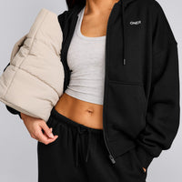 Foundations All Season Zip Through Hoodie | Black