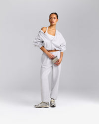 Foundations All Season Zip Through Hoodie | Grey Marl