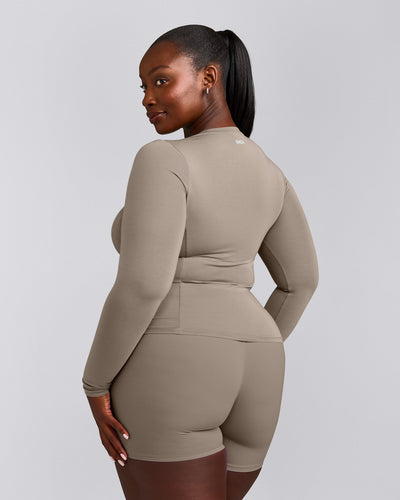 Mellow™ Motion Crew Neck Long Sleeve Top | Warm Minky