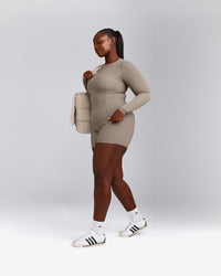 Mellow™ Motion Crew Neck Long Sleeve Top | Warm Minky